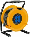 Enrouleur professionnel de chantier HO7RNF50m-3Gx2,5mm²/7000Watts)-4prises2P+T/couvercle disjonct