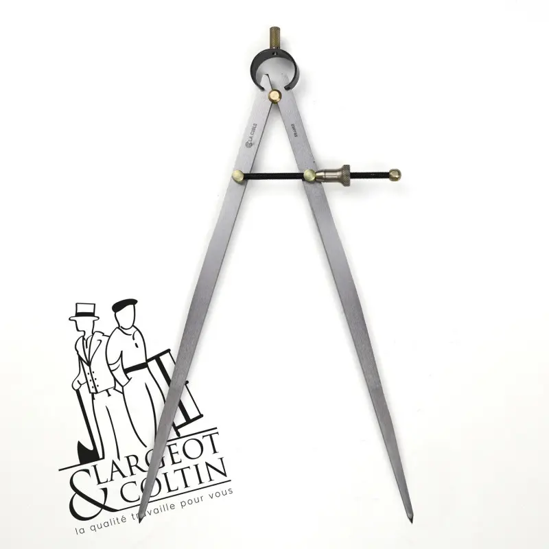 Compas métallique à pointes sèches (pour traçage sur les tôles) de longueur (200-300)mm