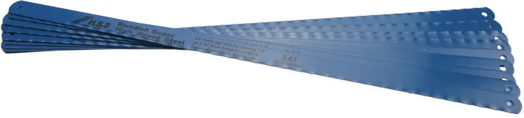 Lame (dureté HSS) pour cadre scie pour les métaux