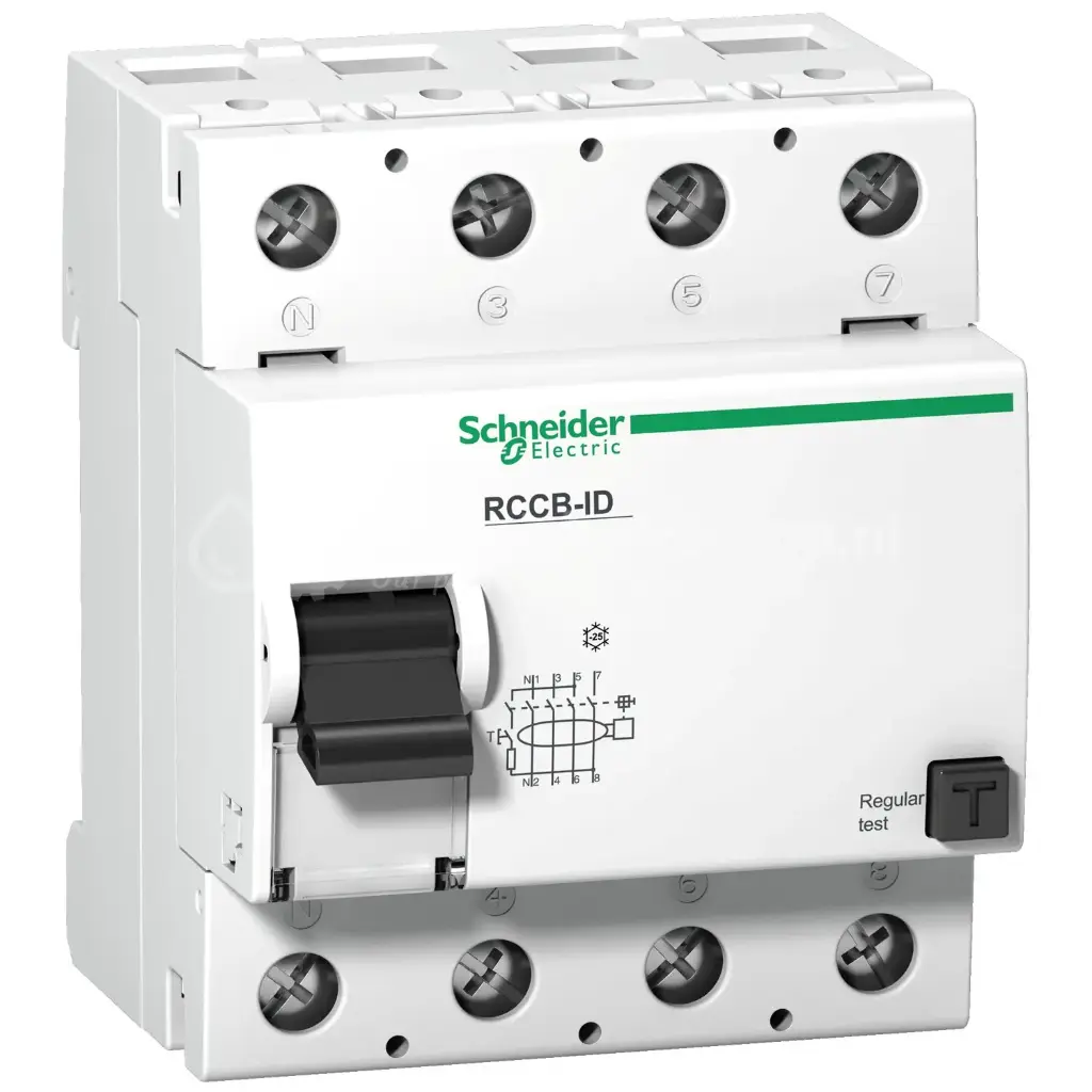 Disjoncteur type 4P 125A 300m ID/RCCB 400V