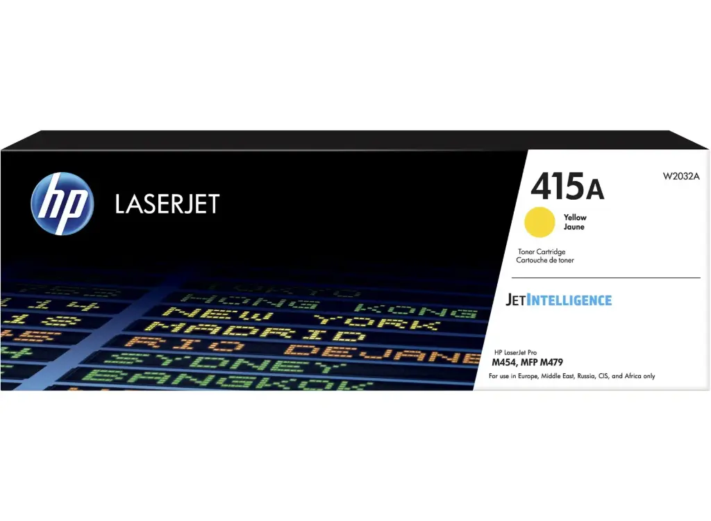 Cartouche de toner jaune authentique HP LaserJet 415A
