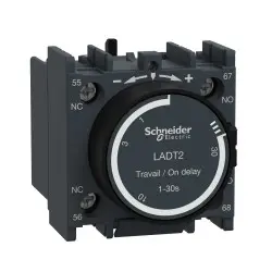 [99_44_01_0023] Bloc auxiliaires additif frontal temporisé TeSys-travail (ONDELAY)-TeSys-1F+1O-0,1 à 30s-Schneider /type LADT2 (ou LADS2)