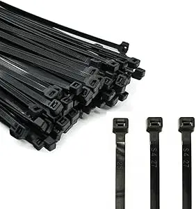 [99_44_01_0034] ColiercolsonNoir500mmx3,8mm(Longueur=300mm;largueur=3,8mm)