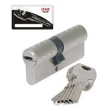 [CYLIN147] Cylindre de serrure de porte à double entrées type 30/30-longueur cylindre=60mm- à 5g ou pilles- à 5 clés infalsifiables réversible (anti-copiage); CANON BARILLET