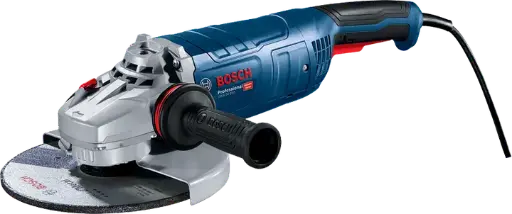 [99_44_01_0080] Meuleuse angulaire 230mm-240W* La pognée et le poids léger de la machine réduisent la fatigue d'utilisation* Interruption immédiate dès le relâchement de l'interrupteur*Dotéd'uncapotdeprotectionanti-rotationetindéformableprotégeantl'utilisateurencasd'éclatementdudisque*Changement simple et rapide du disque ou de l'accessoire offerte par broche