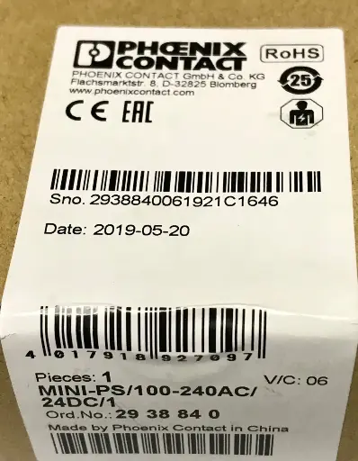 [100-240-AC/24DC/1] Contacteur phoenix